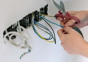Electrician working